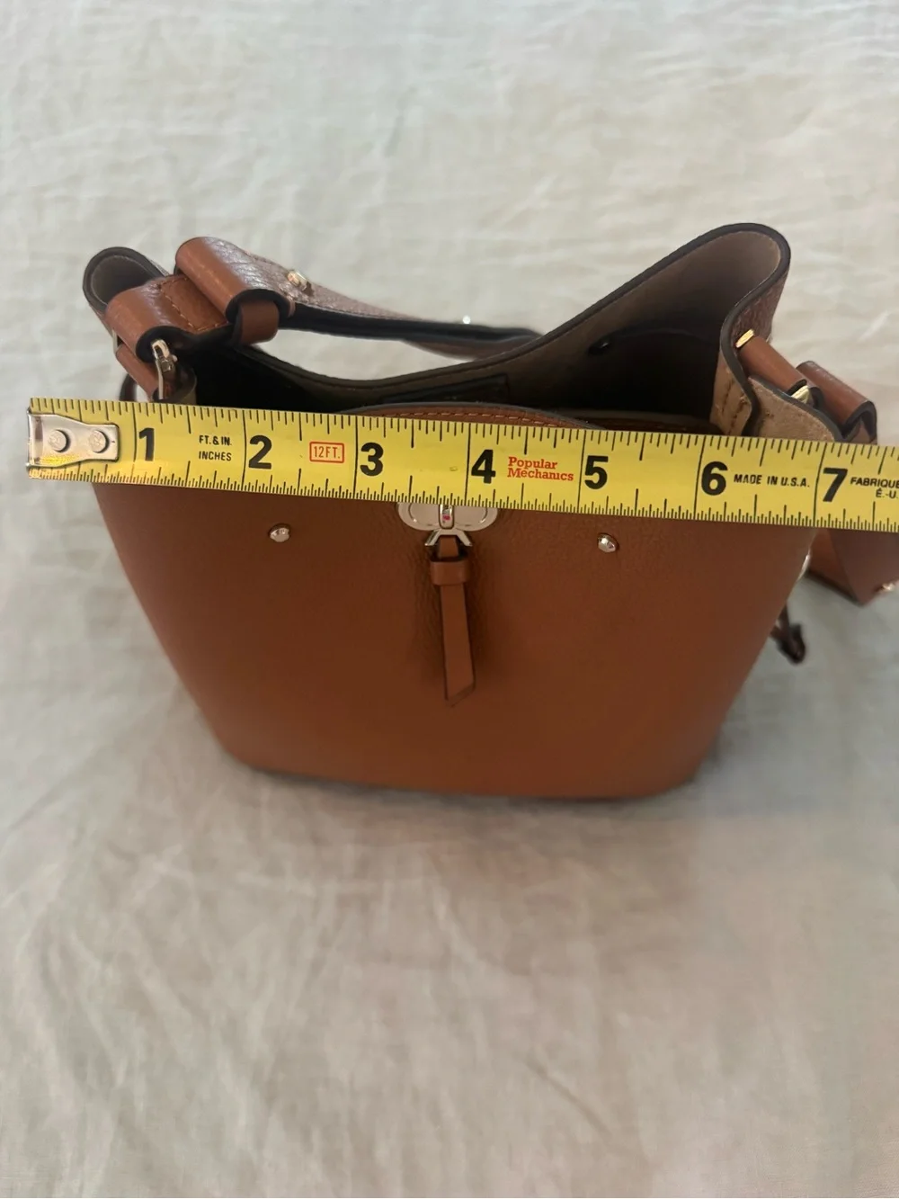 kate spade Brown Pebbled Leather Shoulder Bag